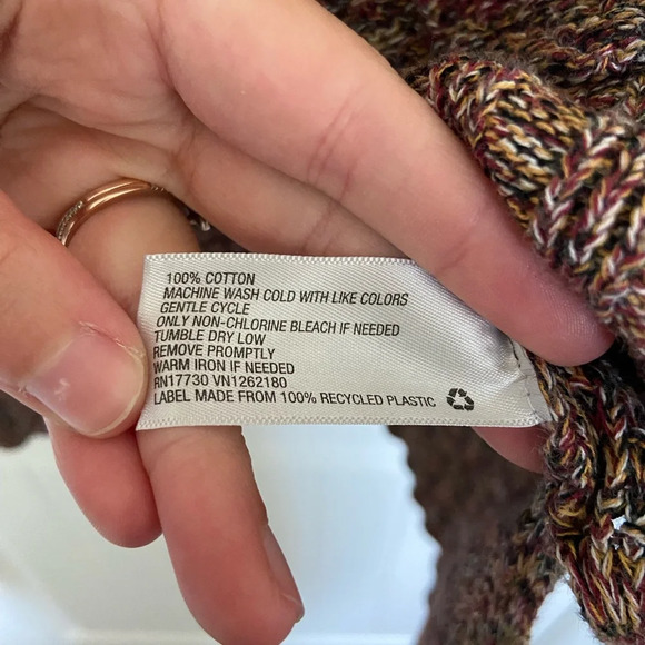 NWOT | Mossimo Supply Co. women’s multicolored knit button up sweater — medium - Picture 6 of 8